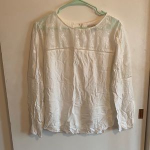 LOFT, size Large, white shirt